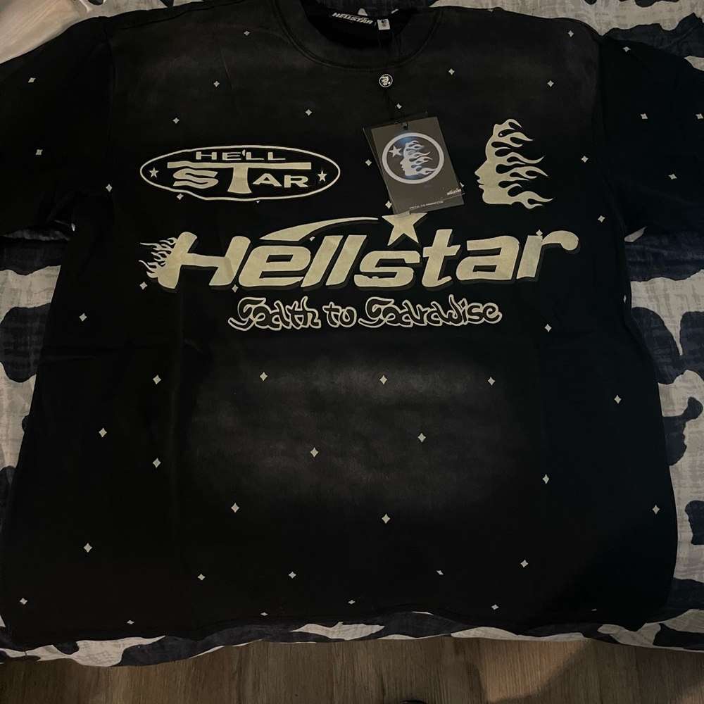 Hellstar Black Short Sleeve Tee and Shorts